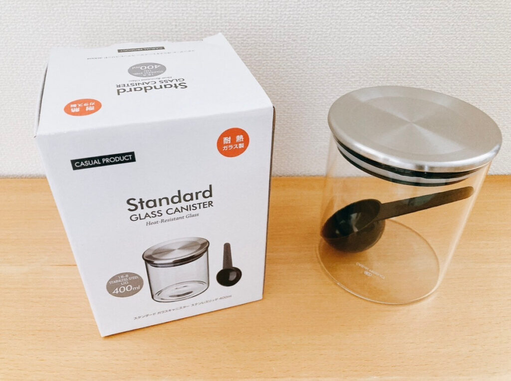 CASUAL PRODUCTのスタンダードガラスキャニスター